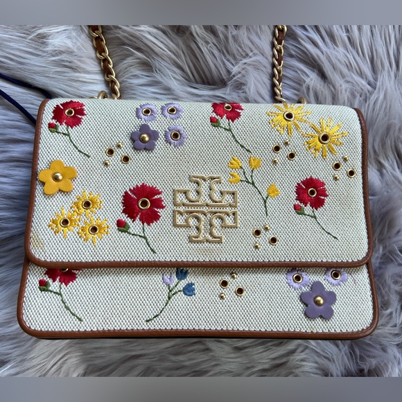 Tory Burch Handbags - Tory Burch Floral Britten Chain Crossbody